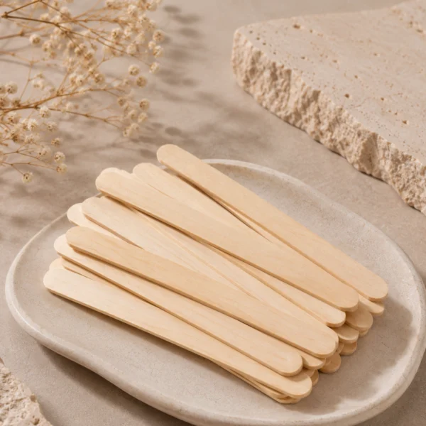 Spatule de lemn pentru dozare solutii pregatire extensii gene