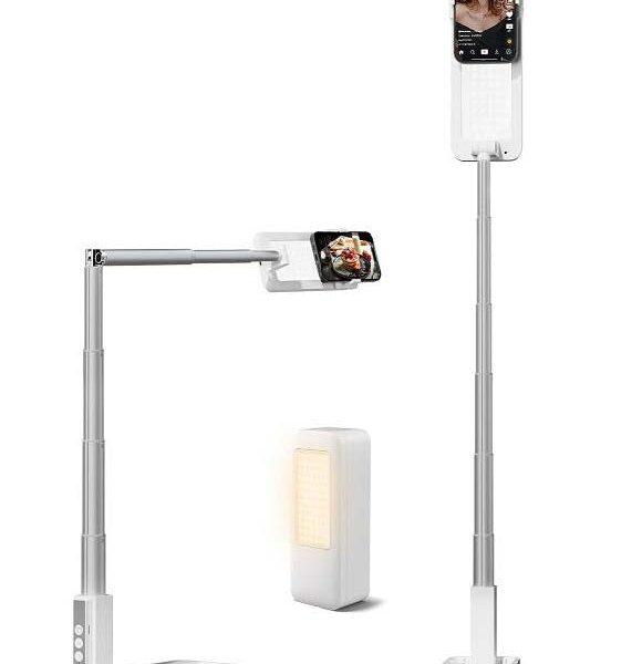 Suport telefon multifuncțional cu led integrat