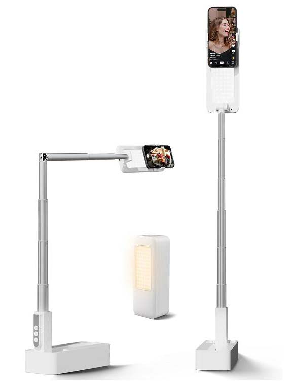 Suport telefon multifuncțional cu led integrat