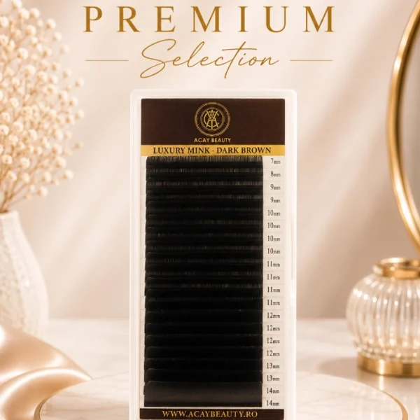 premium selection caseta extensii gene dark brown